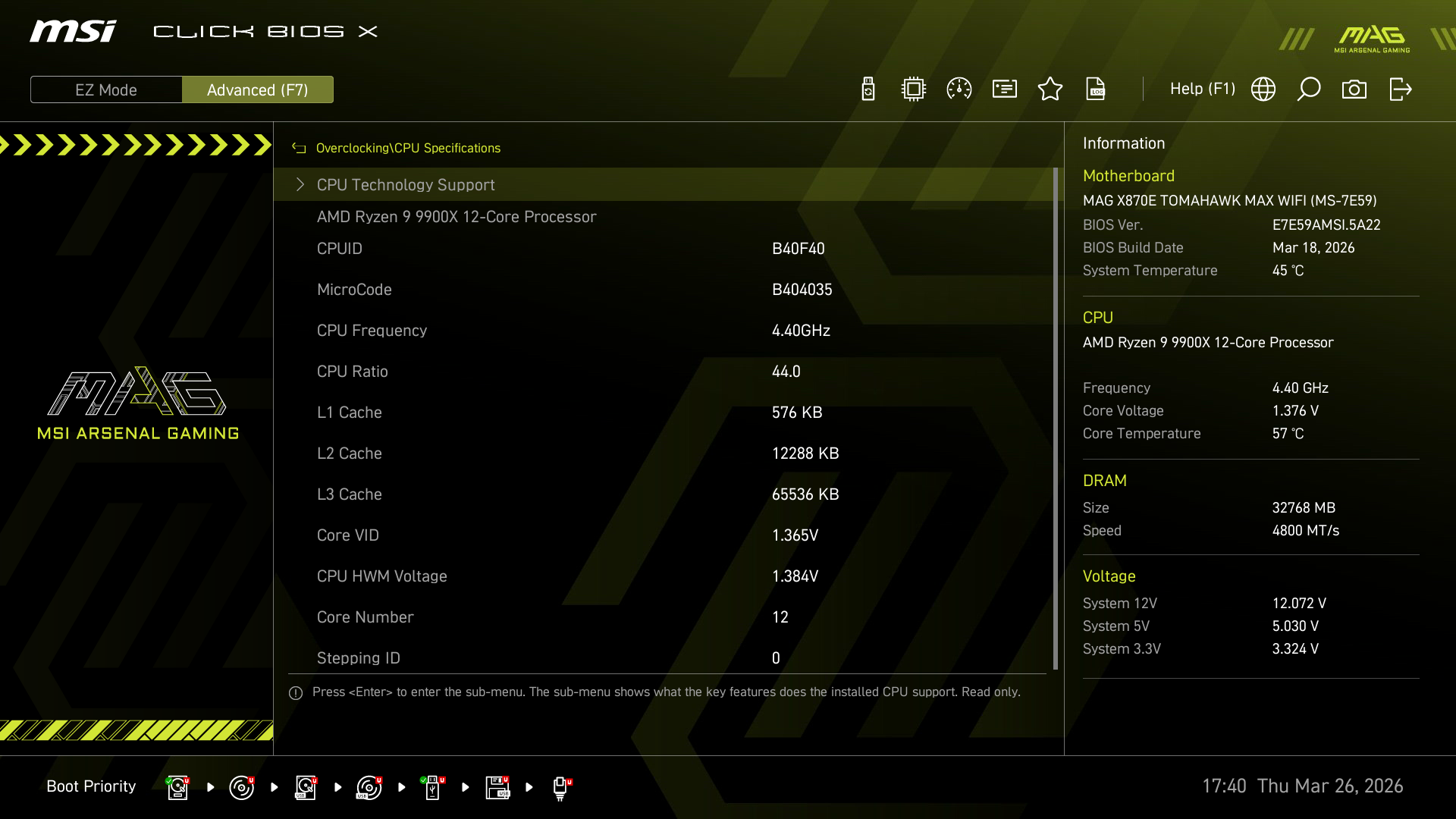 Test MSI MAG X870E TOMAHAWK MAX WIFI