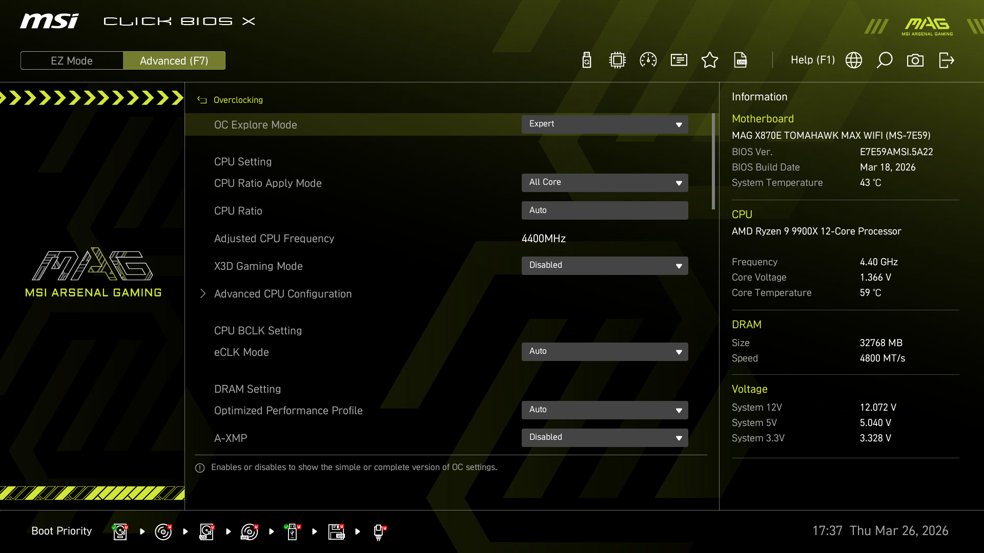 Test MSI MAG X870E TOMAHAWK MAX WIFI