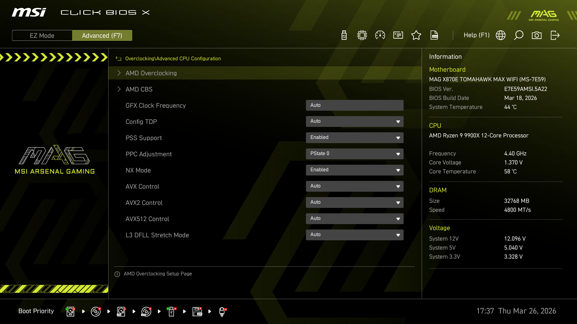 Test MSI MAG X870E TOMAHAWK MAX WIFI