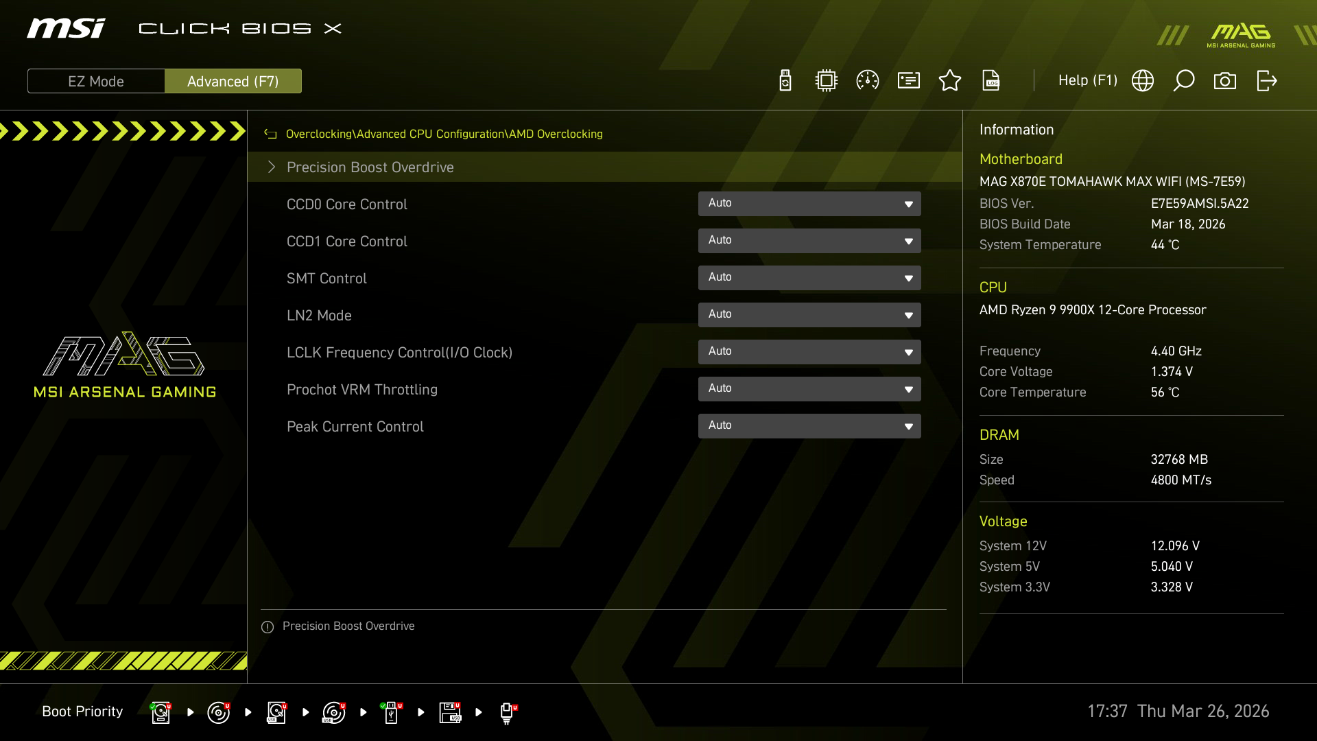 Test MSI MAG X870E TOMAHAWK MAX WIFI