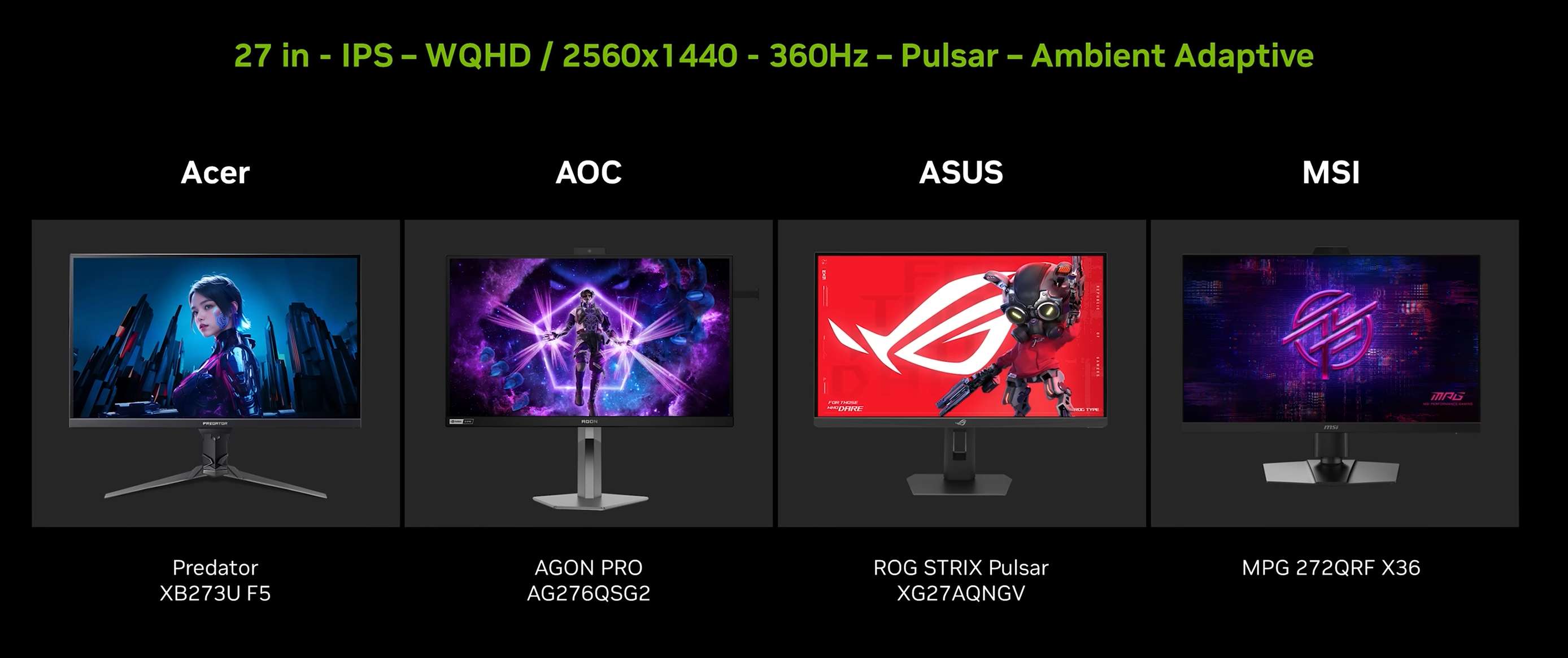 Monitory G-Sync Pulsar