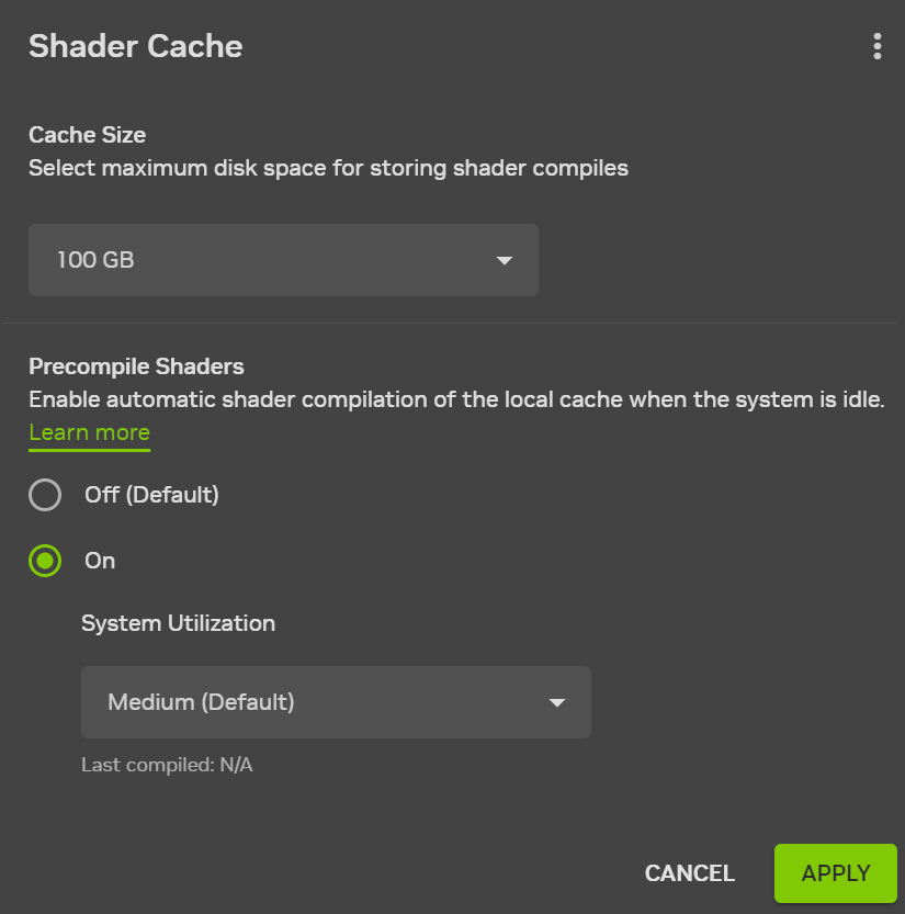 Shader Cache