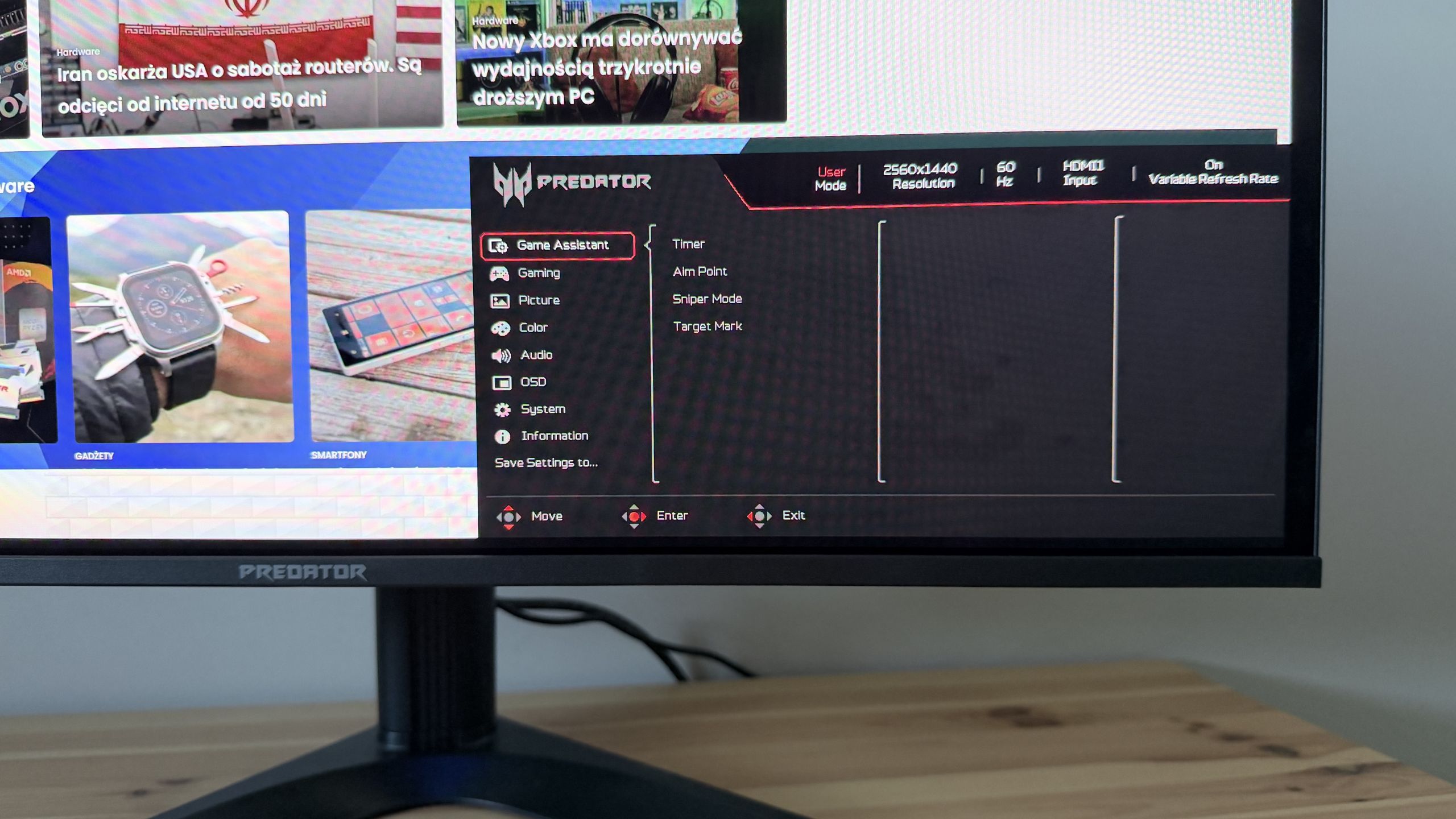 Acer Predator X27U F5