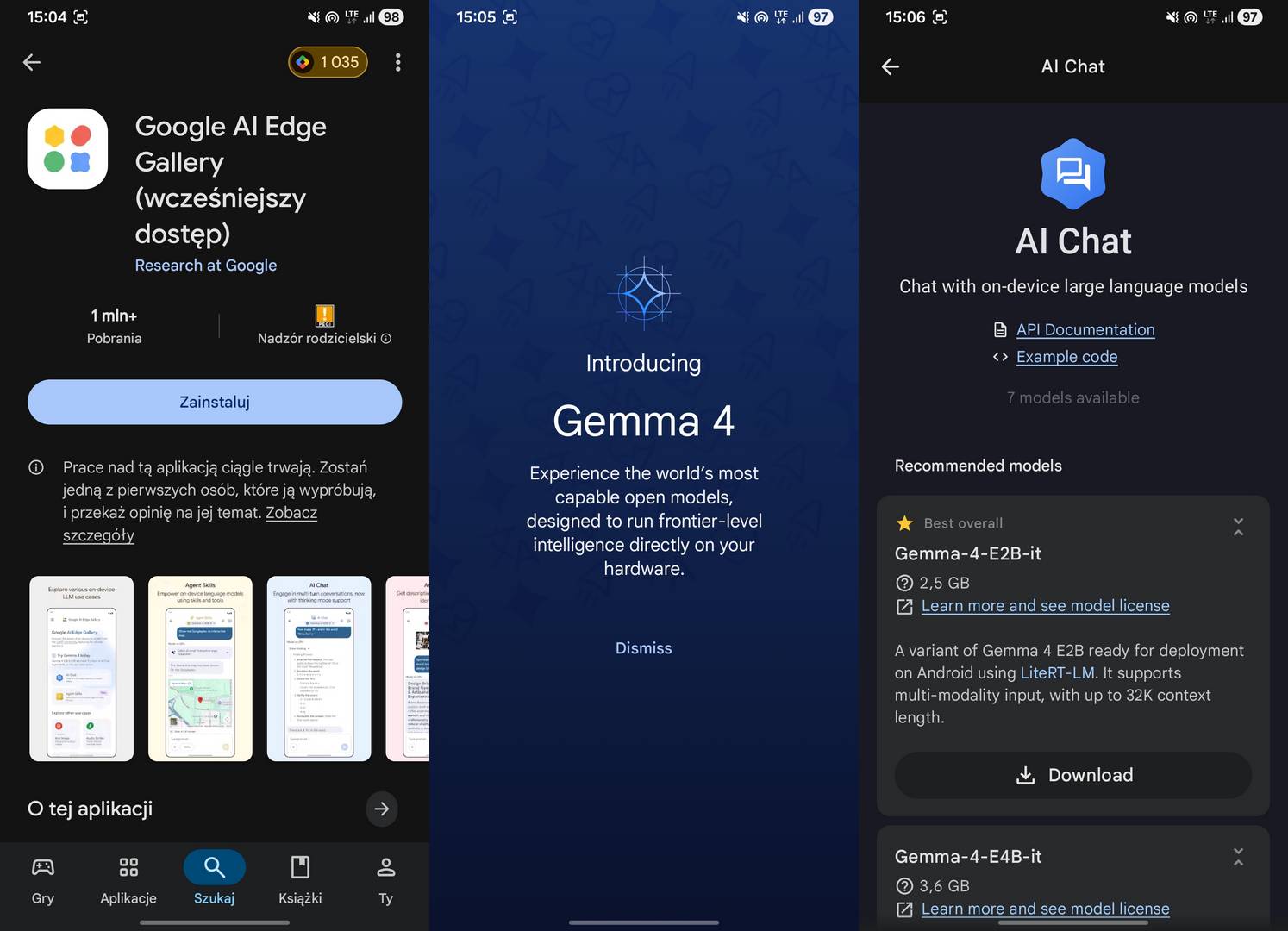 Gemma 4 instalacja na telefonie