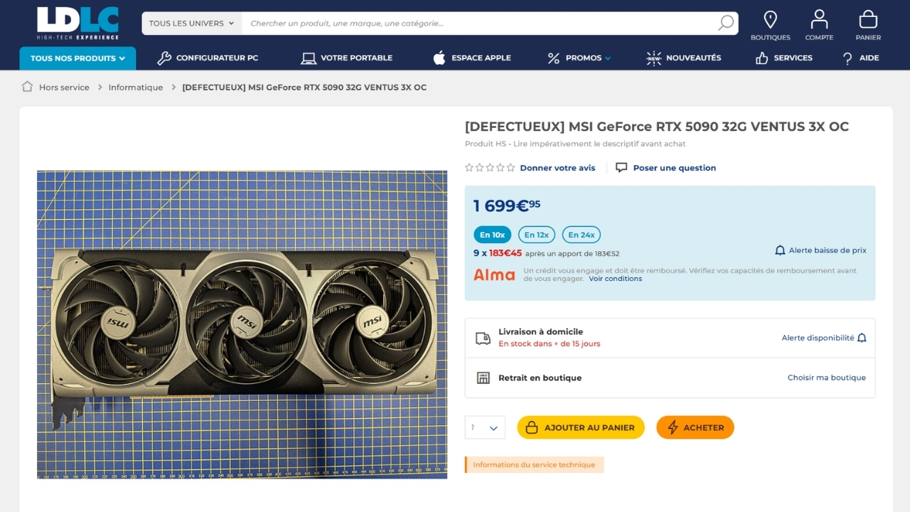 Uszkodzona karta gragiczna