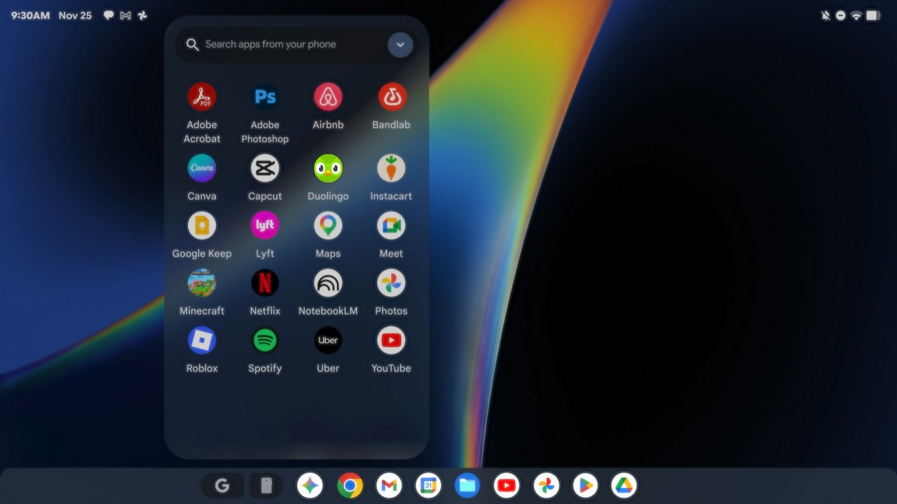 Googlebook i integracja z Androidem