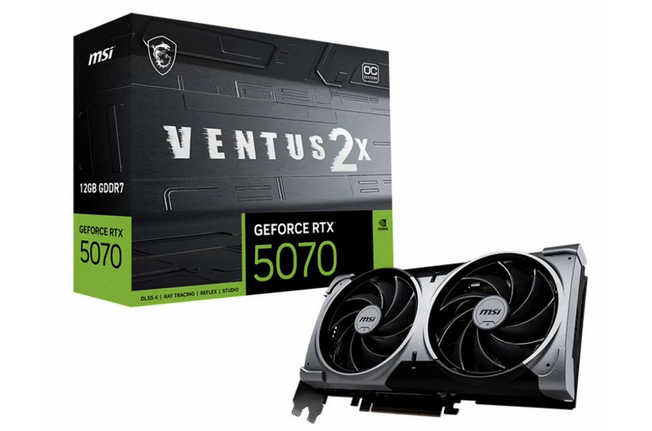 MSI GeForce RTX 5070 Ventus 2X OC 12GB - aktualnie za 2300 zł