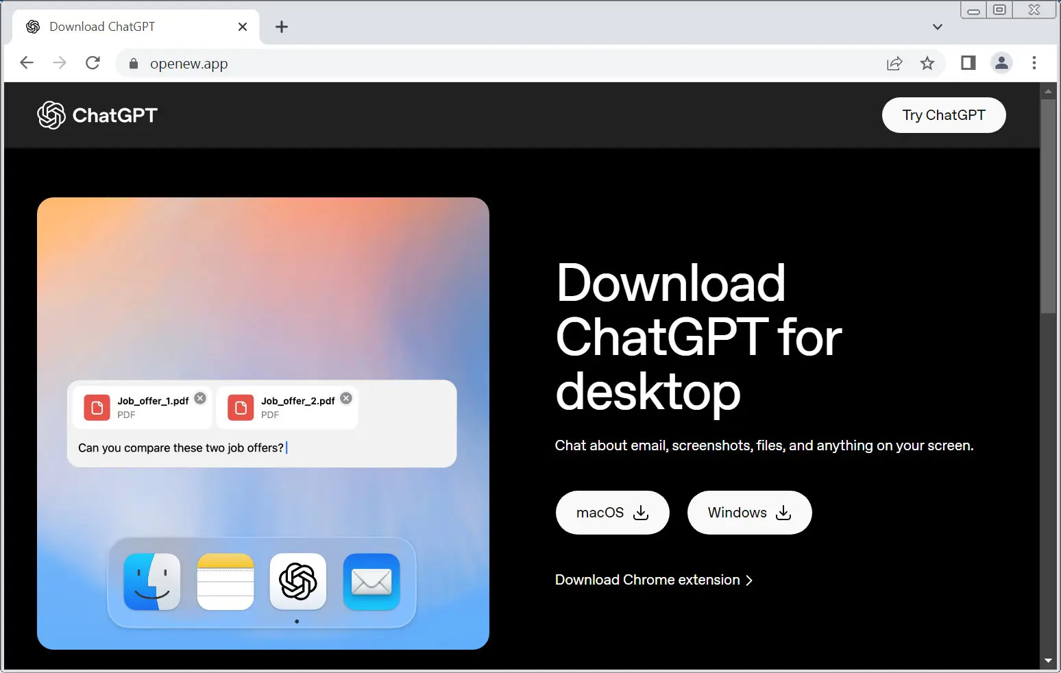 ChatGPT malware