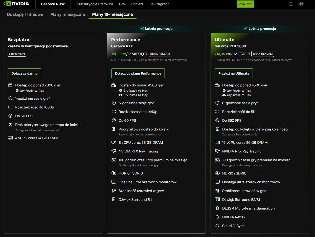 GeForce Now promocja