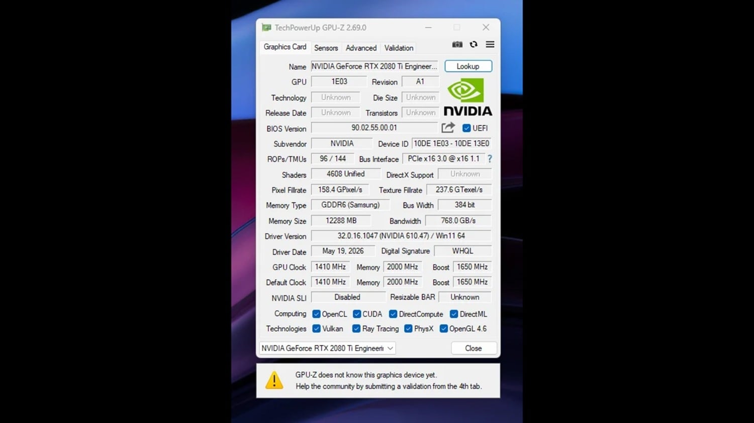 GeForce RTX 2080 Ti Super