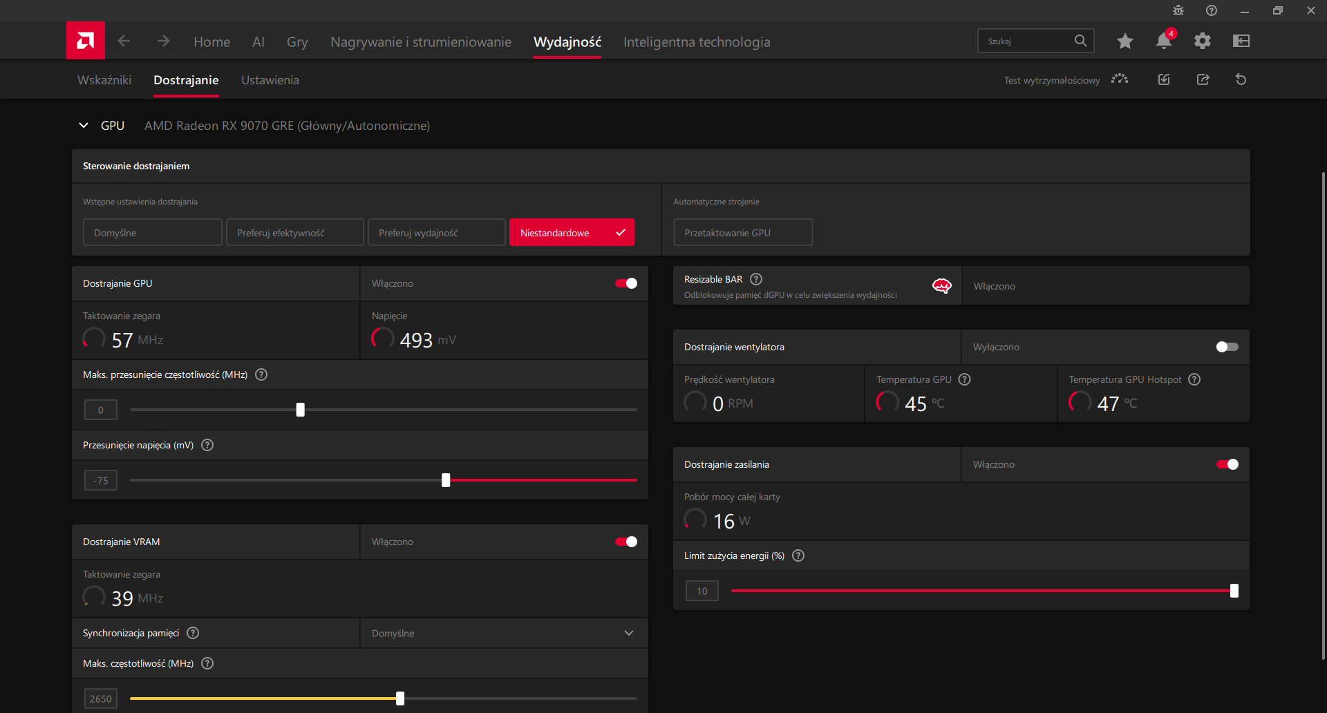 Test GIGABYTE Radeon RX 9070 GRE GAMING OC