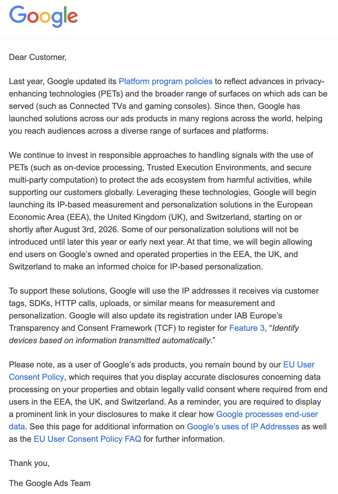google ip reklamy