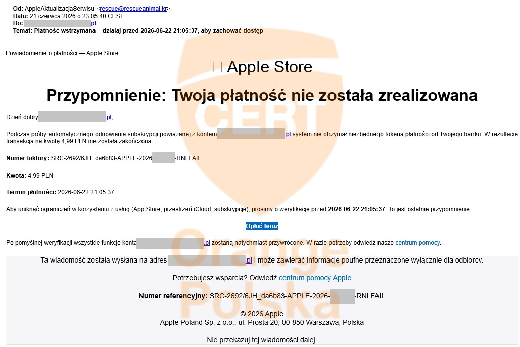 iPhone oszustwo