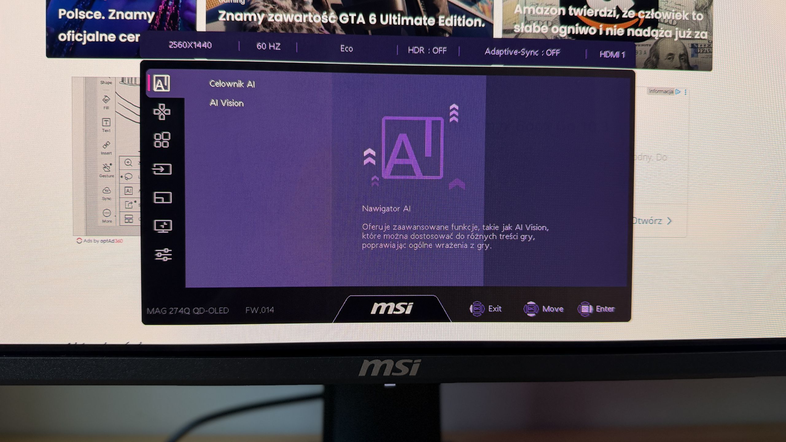 MSI MAG 274QP QD-OLED X24