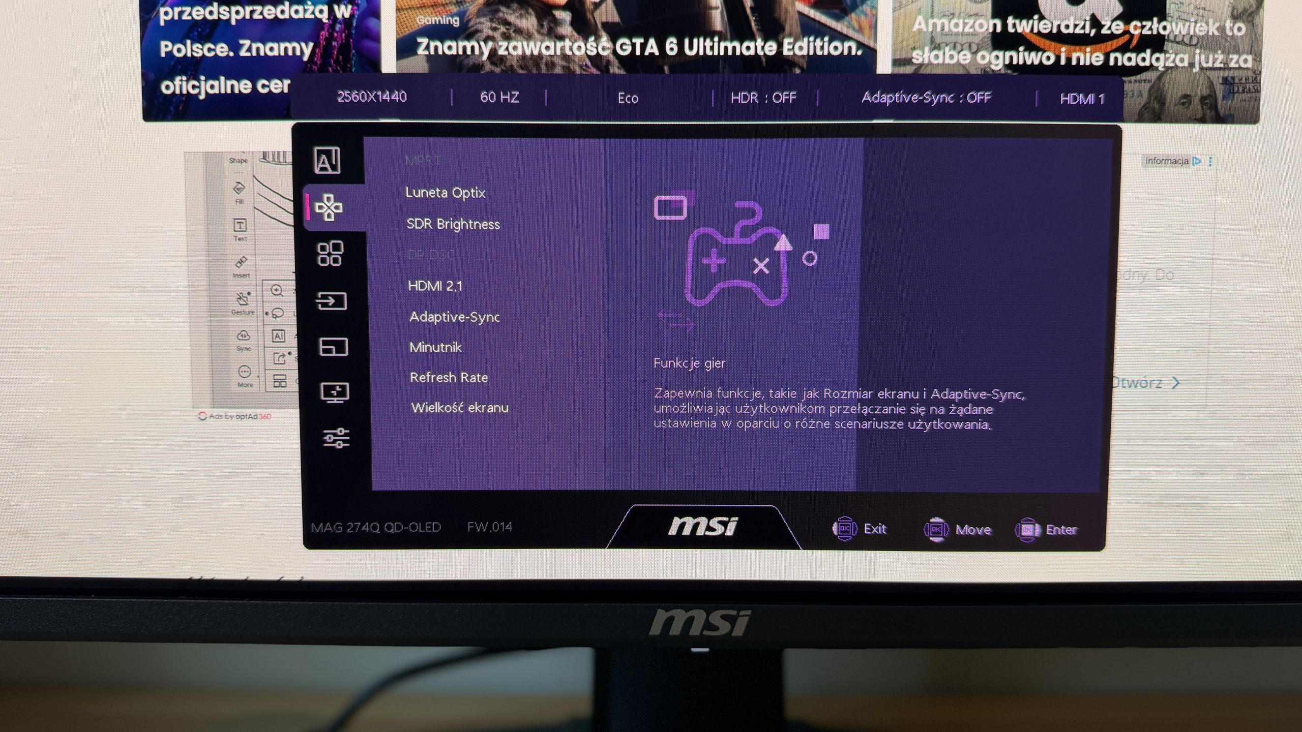 MSI MAG 274QP QD-OLED X24