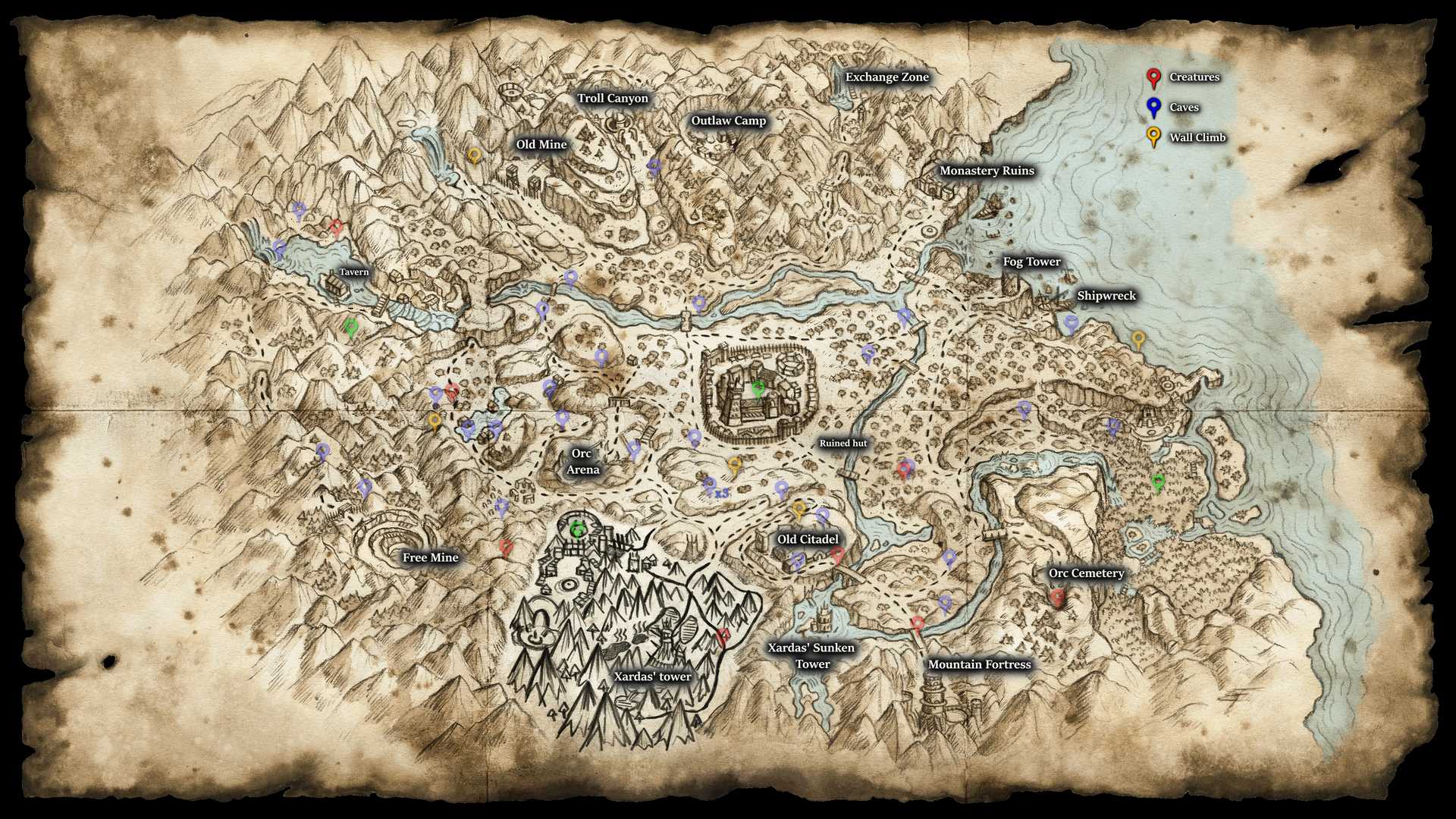 World Map with Markers