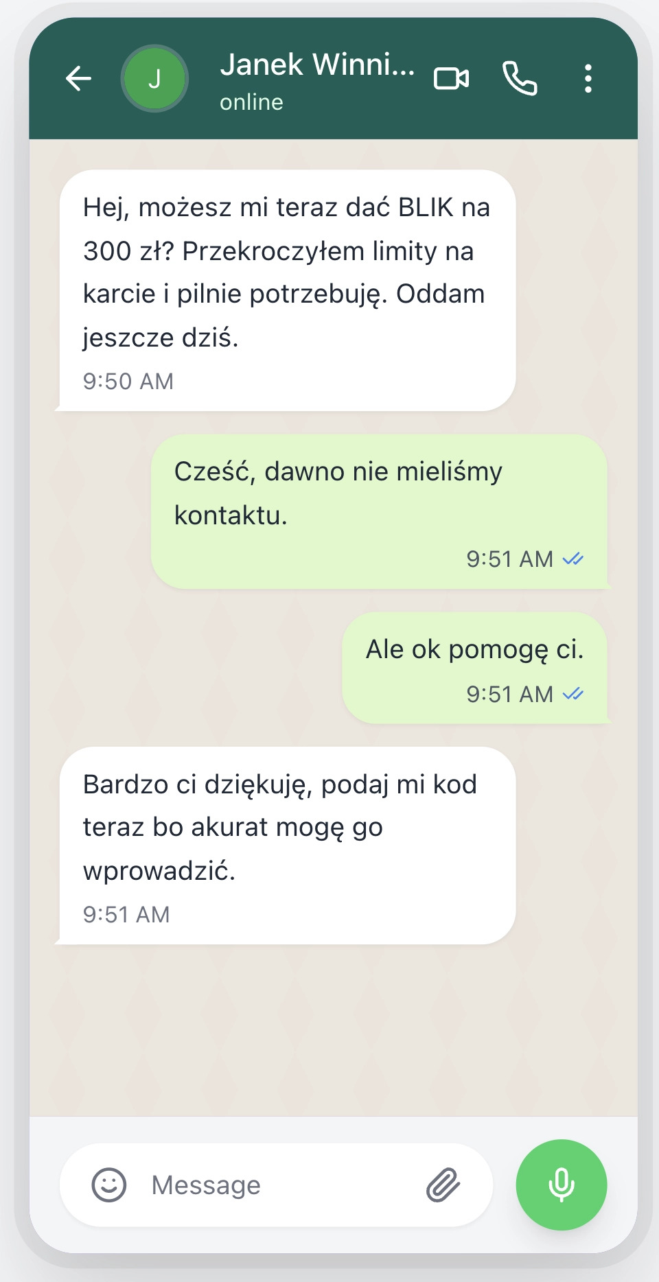 Oszustwo BLIK