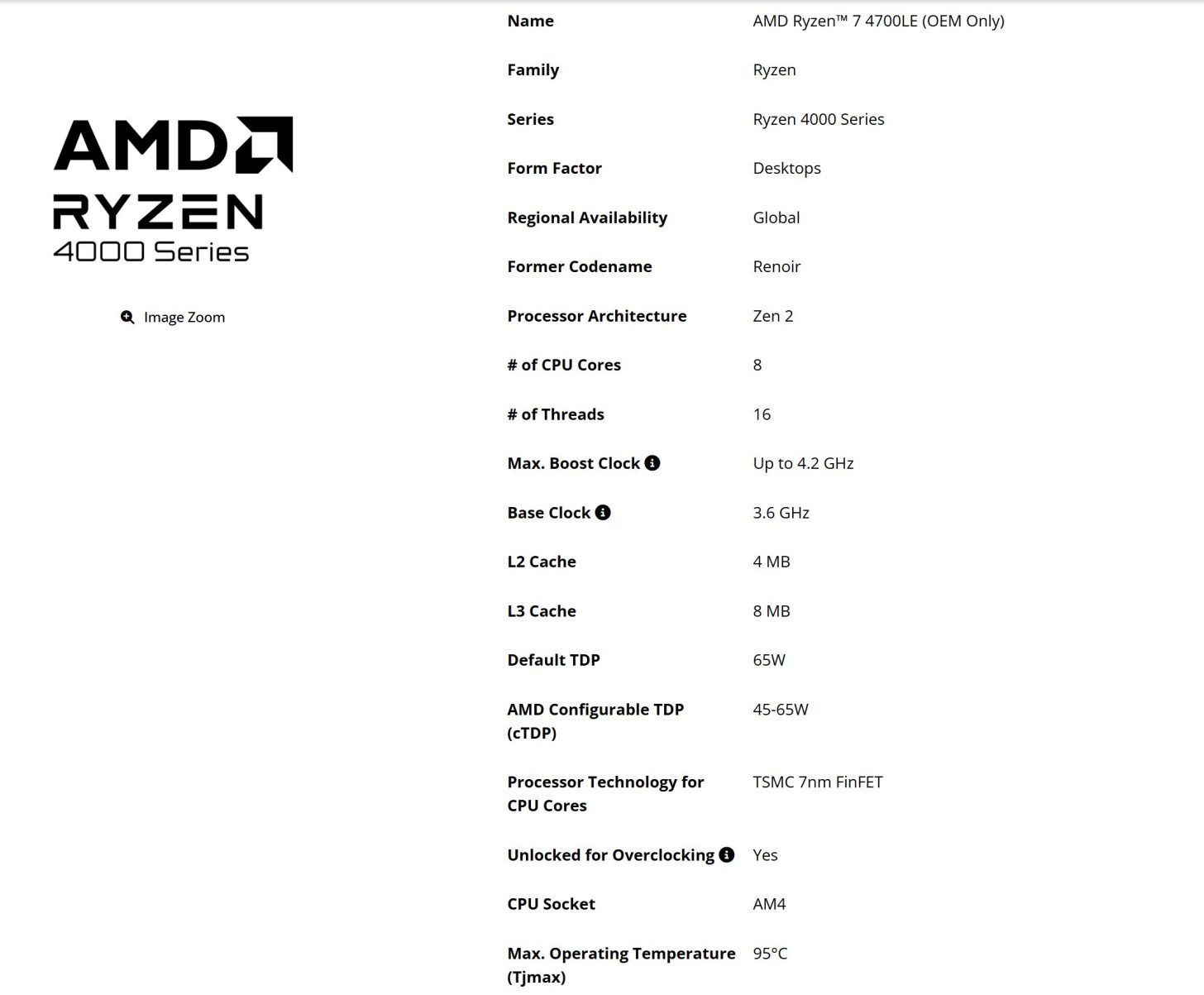 Ryzen 7 4700LE