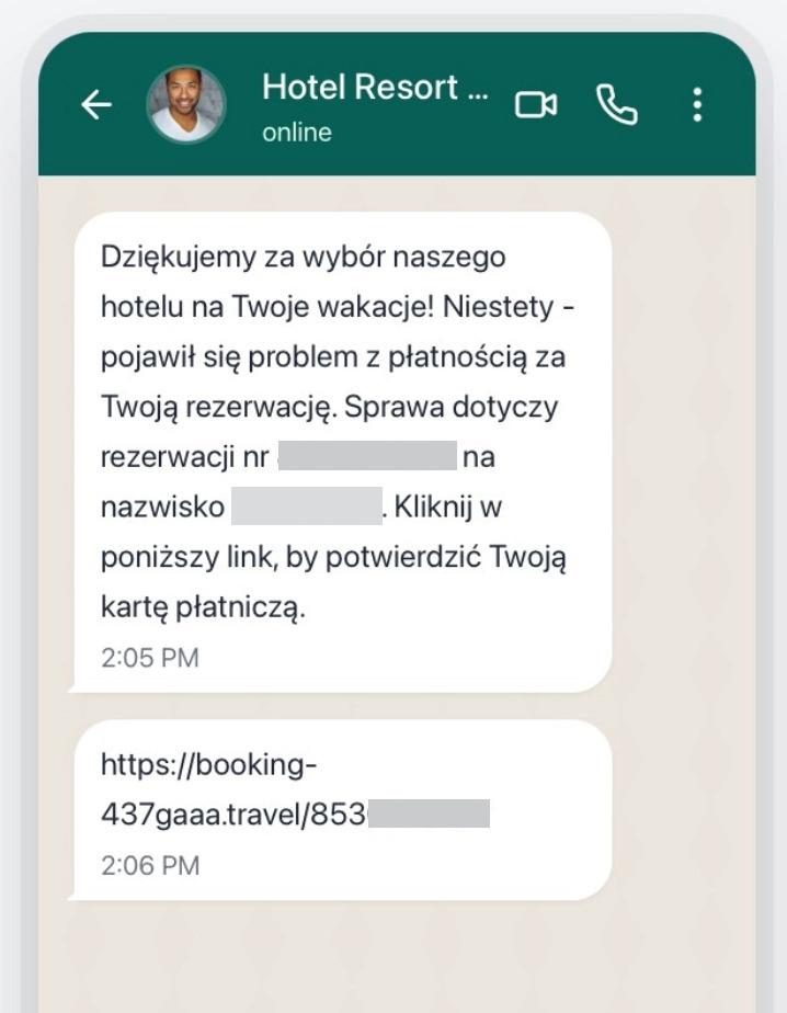 Booking oszustwo
