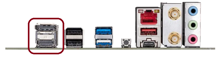 tylny panel mobo