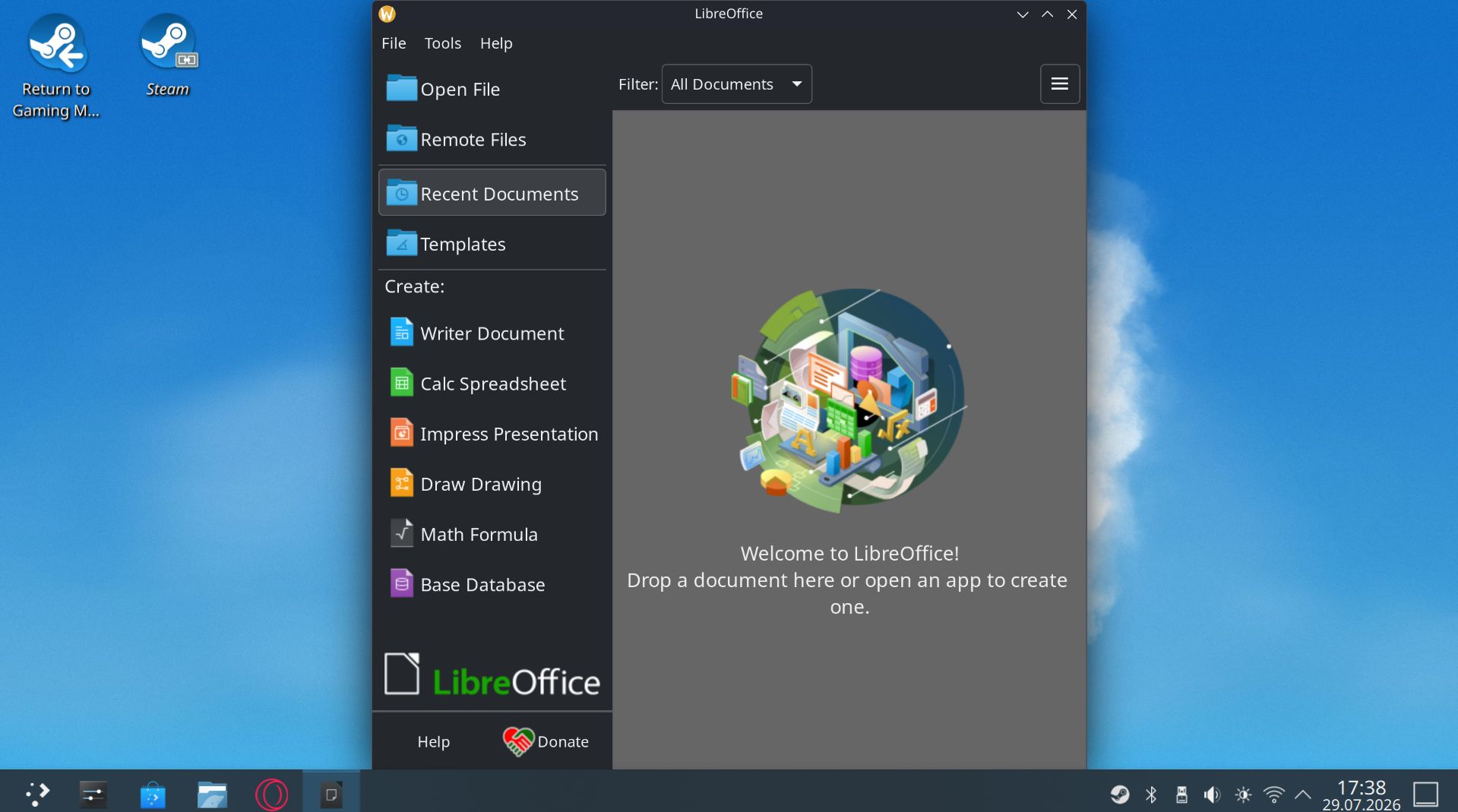 Libre Office na Steam OS