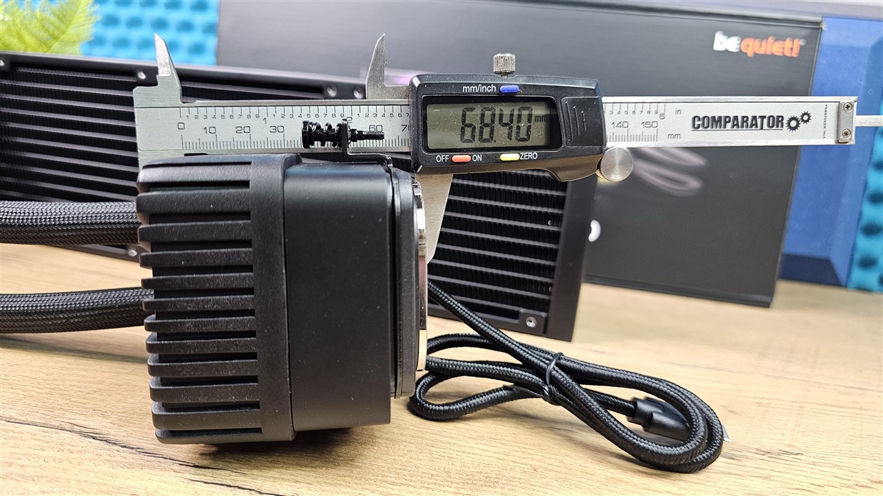 be quiet! Light Loop IO LCD 360 mm – blok z ekranem IPS