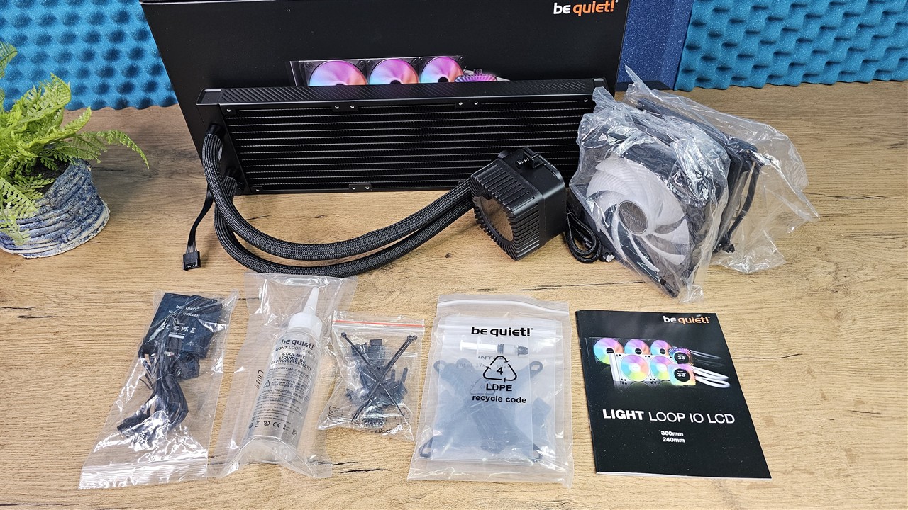 be quiet! Light Loop IO LCD 360 mm – wyposażenie zestawu