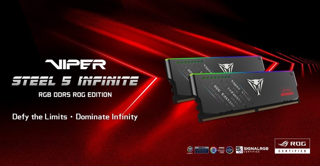 Viper Steel 5 Infinite RGB DDR5 ROG Edition