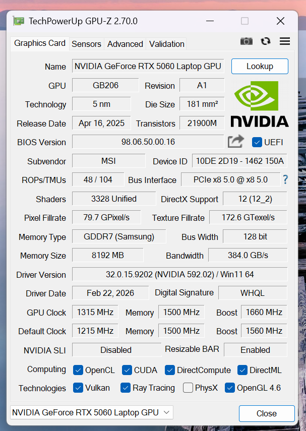 GeForce RTX 5060