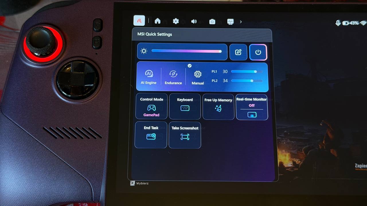 MSI Claw 8 EX AI+