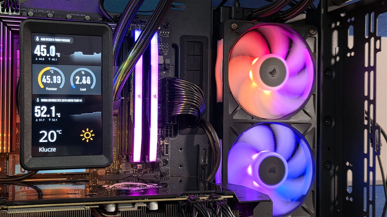 Montaż Corsair iCUE LINK TITAN II 360 RX LCD na platformach Intel i AMD