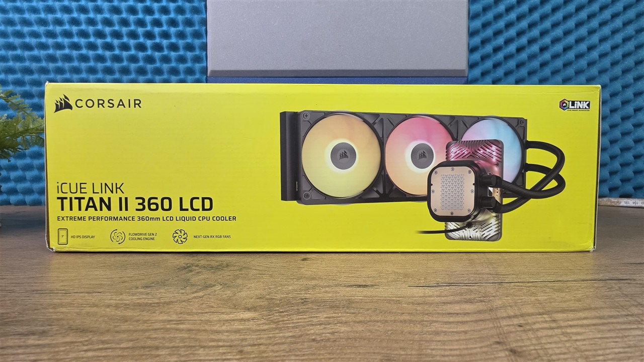 Corsair iCUE LINK TITAN II 360 RX LCD – opakowanie i dane techniczne