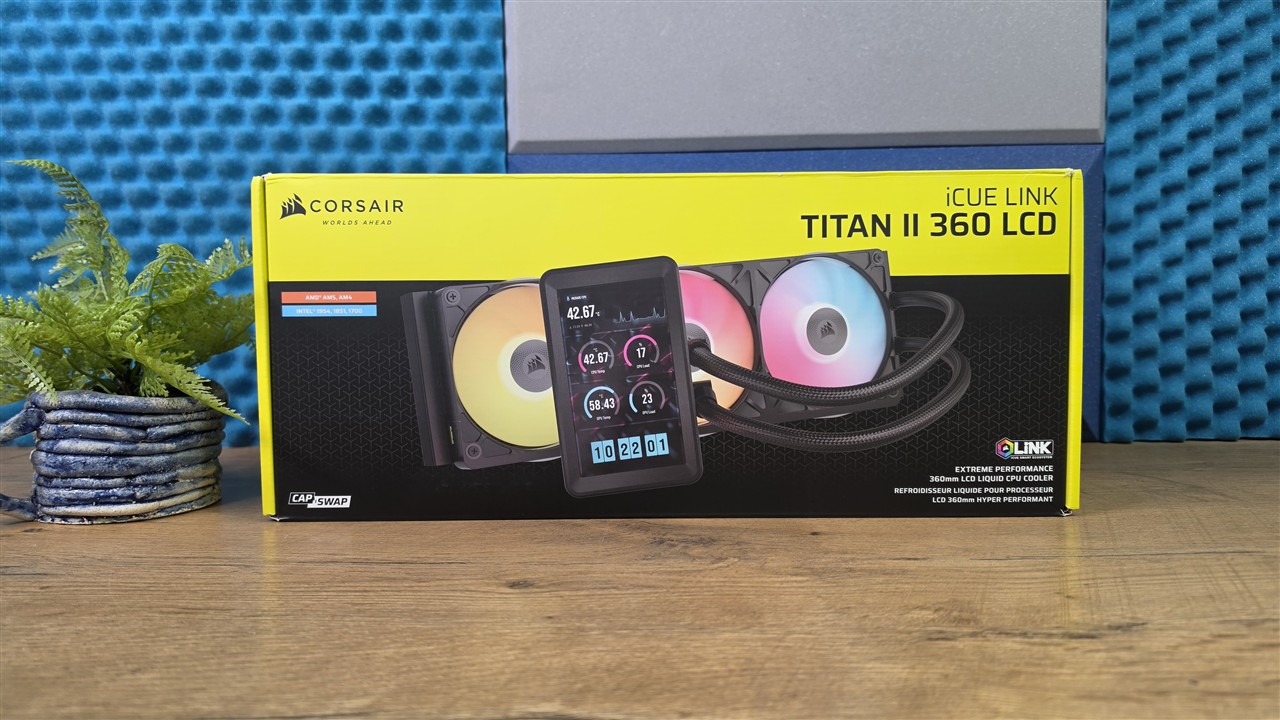 Corsair iCUE LINK TITAN II 360 RX LCD – opakowanie i dane techniczne