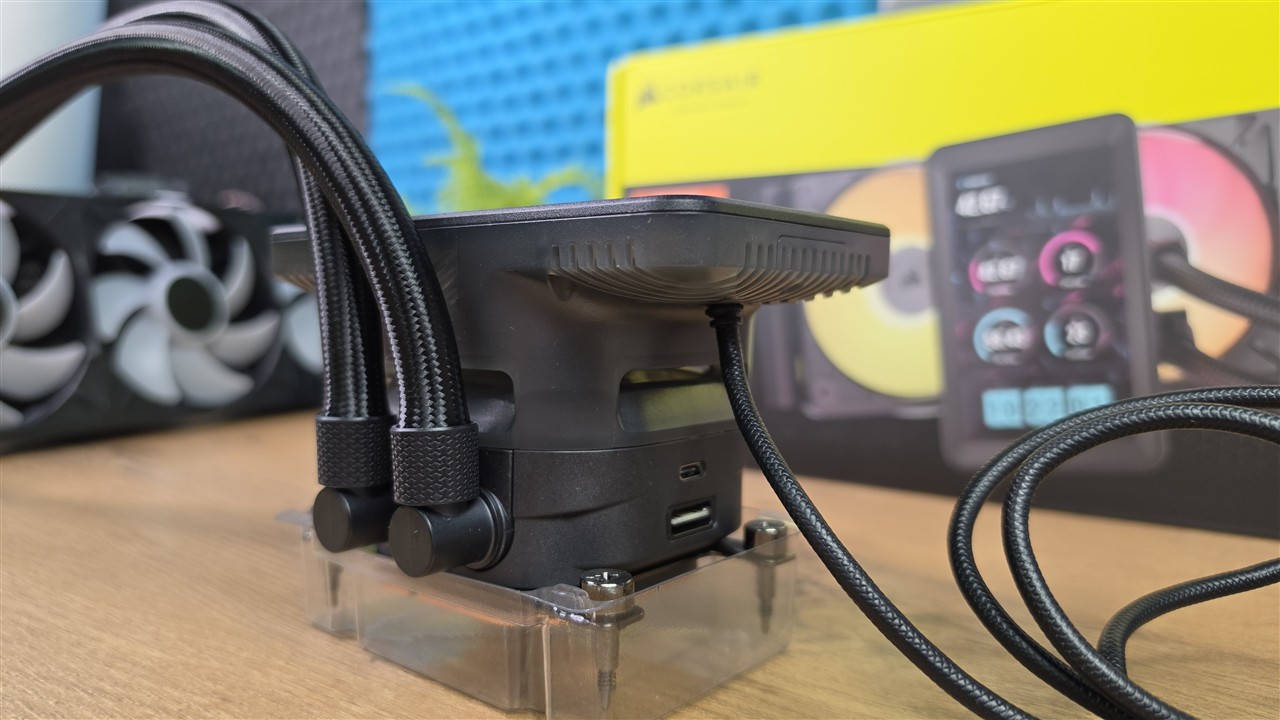 Corsair iCUE LINK TITAN II 360 RX LCD – blokopompka FlowDrive 2 z ekranem IPS 5 cali