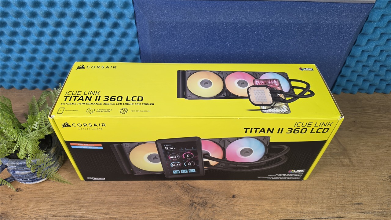 Corsair iCUE LINK TITAN II 360 RX LCD – opakowanie i dane techniczne