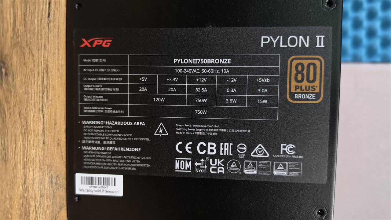 XPG PYLON II 750 W