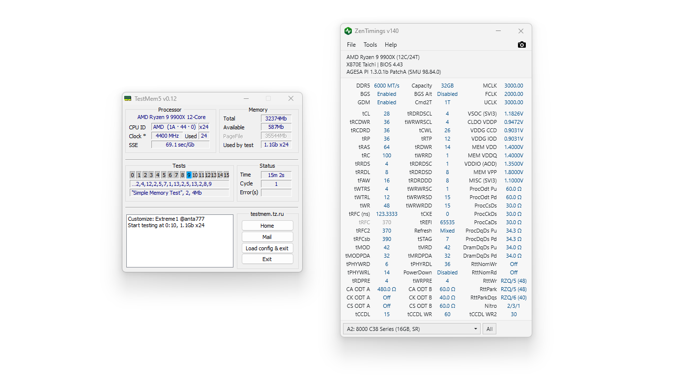 Pojedynek kości DDR5 firm Hynix, Micron oraz Samsung - test na platformie AM5