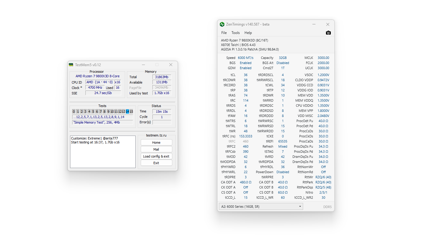 Pojedynek kości DDR5 firm Hynix, Micron oraz Samsung - test na platformie AM5