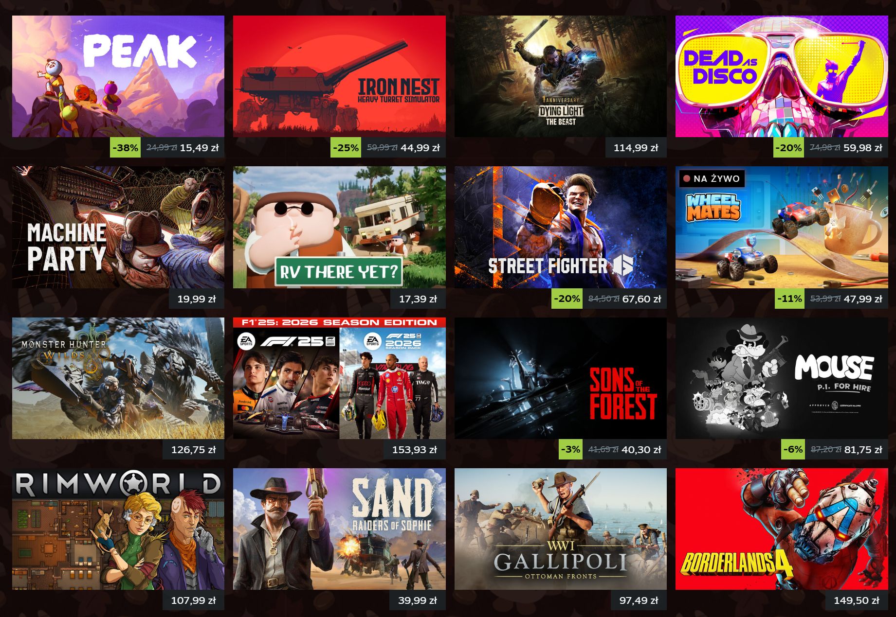 wyprzedaż na Steamie