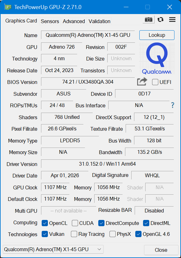 Qualcomm Snapdragon X X1-26-100