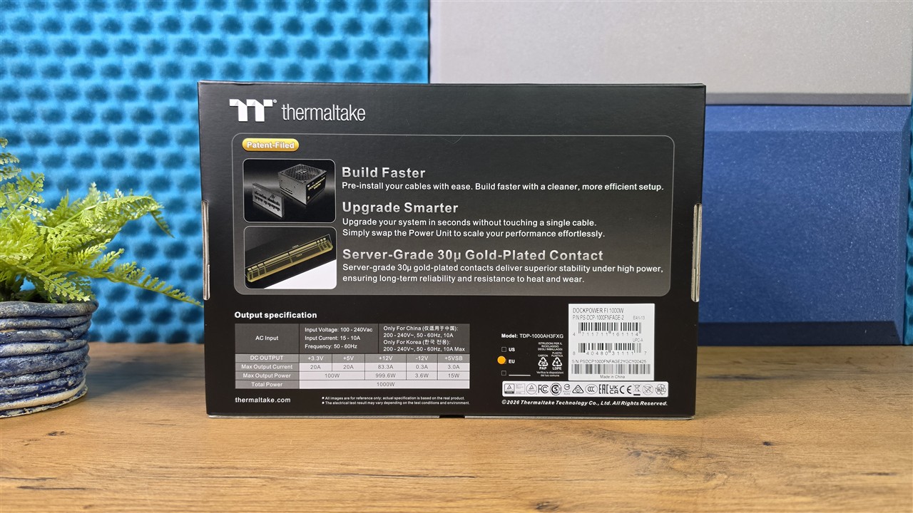 Thermaltake Dockpower FI 1000 W - opakowanie