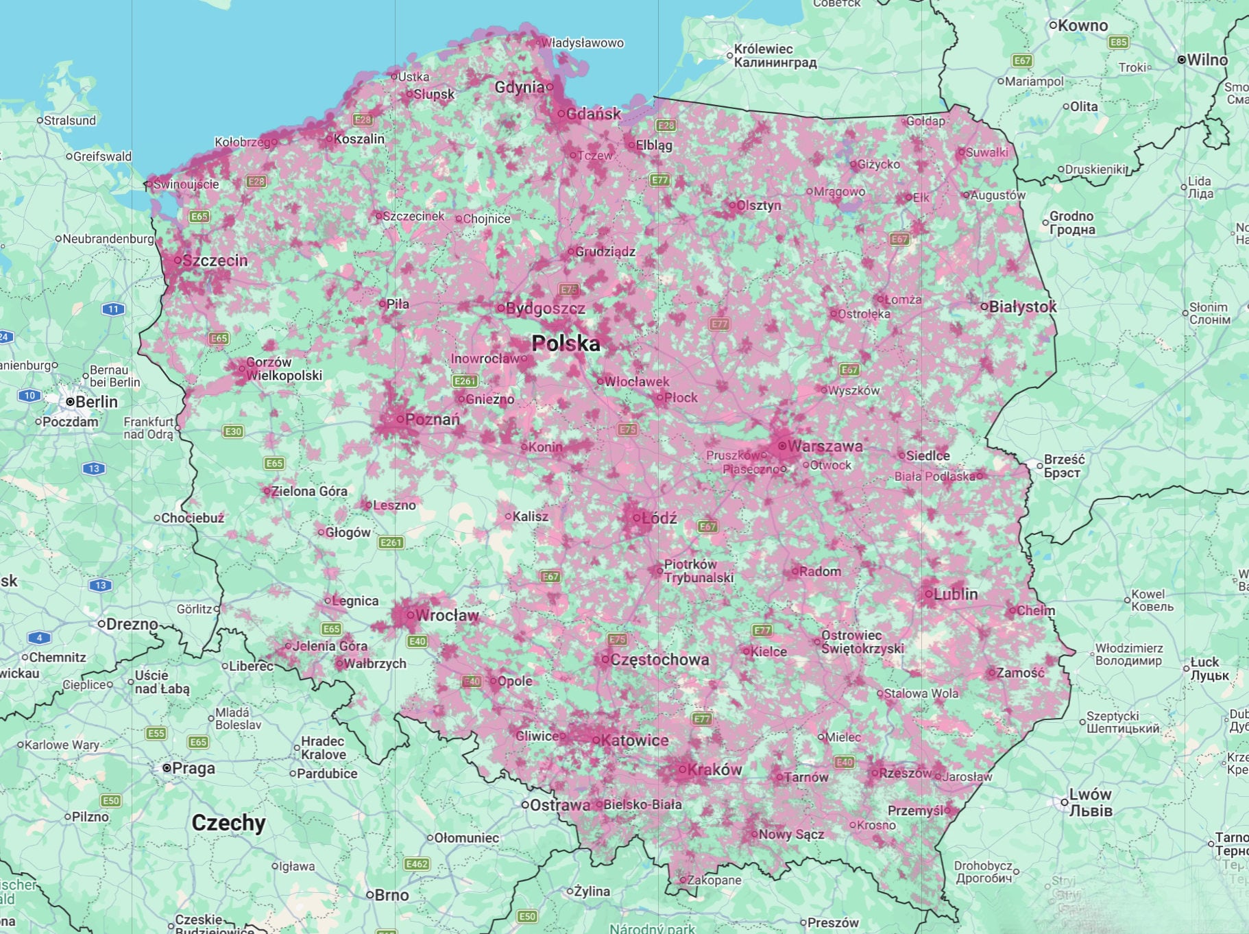 zasięg 5G w T-Mobile