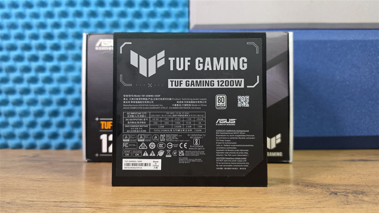 ASUS TUF Gaming 1200P - panel modularnego okablowania