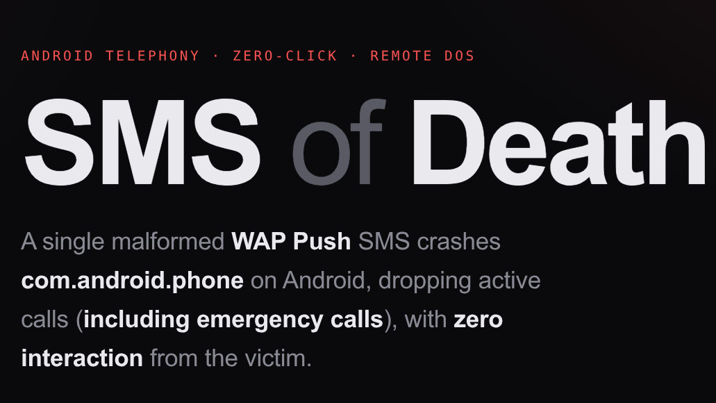 SMS of Death