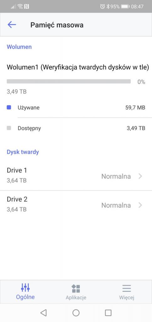 Synology DiskStation DS1621+ aplikacje mobilne
