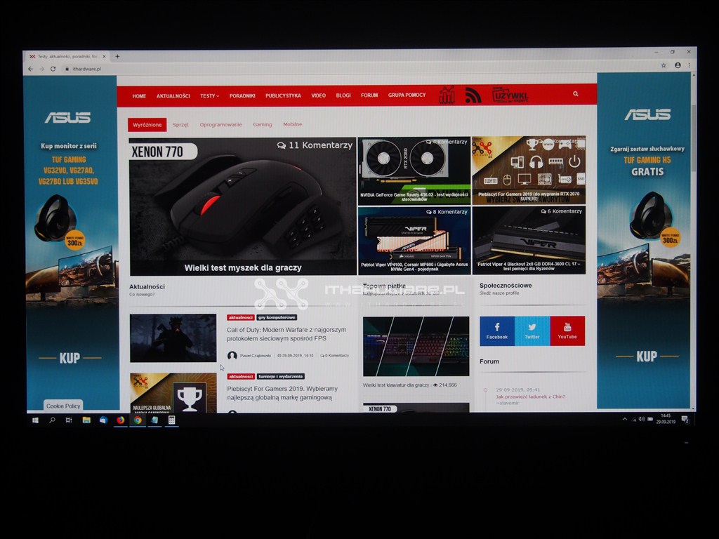 ASUS VG279Q - test 27-calowego monitora 1080p IPS 144 Hz