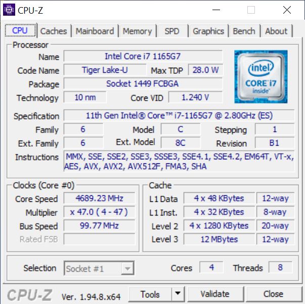 Procesor - Intel Core i7-1165G7