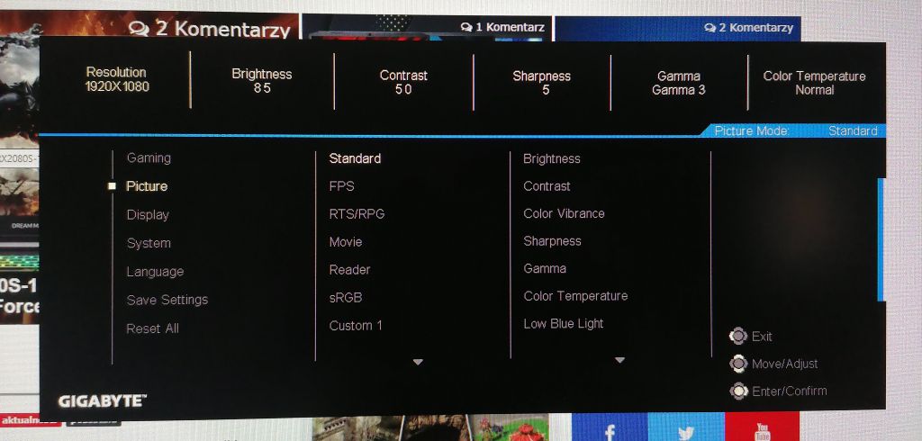 Gigabyte G27F - test niedrogiego monitora dla graczy z panelem IPS 144 Hz
