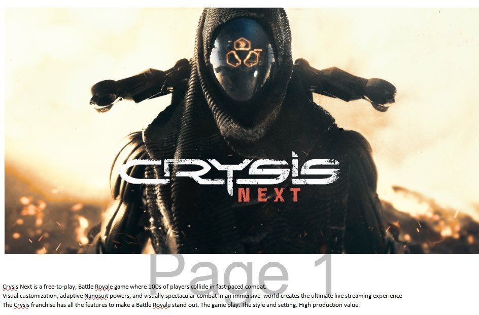 Crysis Next to tytuł, który zwiastowany jest jako next-genowy „free-to-play Battle Royale.