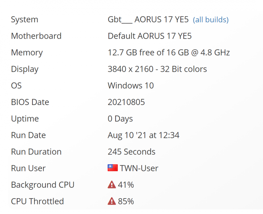 Gigabyte AORUS 17G 17YE5 to laptop z CPU Alder Lake i pamięciami DDR5 na pokładzie
